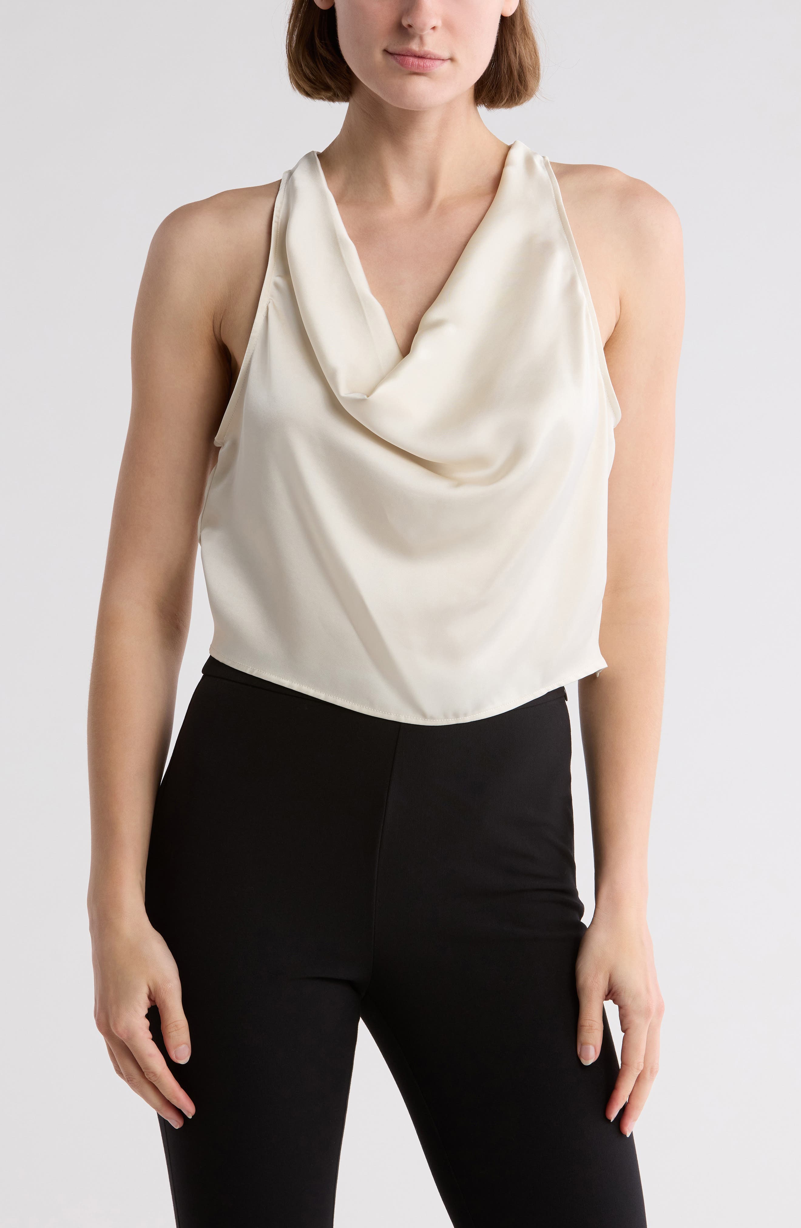 frame satin lounge tank