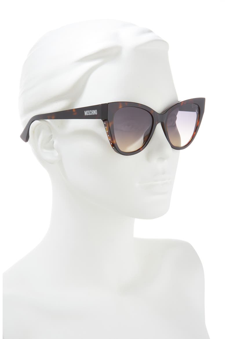 54mm Cat Eye Sunglasses, Alternate, color, HAVANA