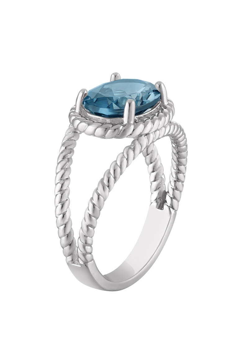 London Blue Topaz Rope Ring, Alternate, color, BLUE TOPAZ