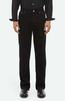 Helmut Lang Exposed Back Zip Detail Carpenter Jeans