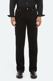 Helmut Lang Exposed Back Zip Detail Carpenter Jeans