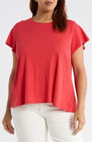 Eileen Fisher Crewneck Organic Cotton T-Shirt