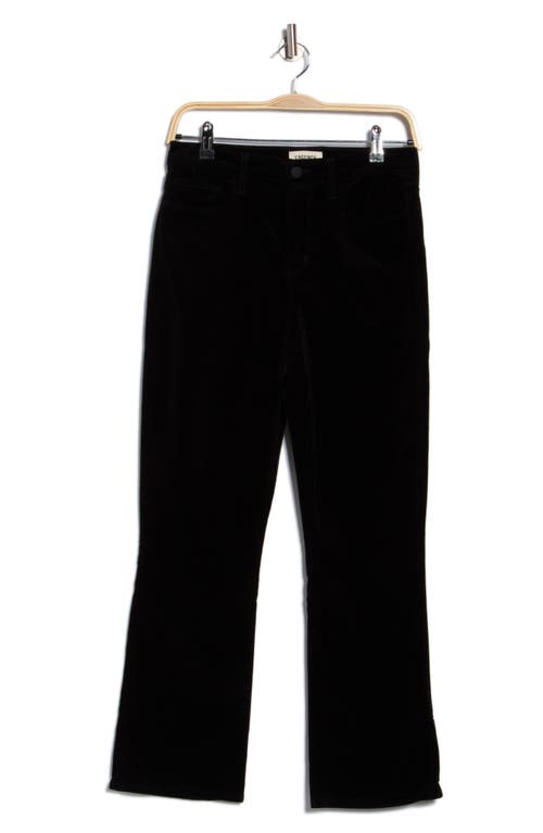 L'agence Mira Ultra High Waist Crop Micro Bootcut Jeans In Black
