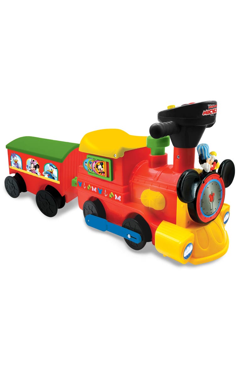 Disney Mickey Mouse 2In1 Battery powered Rideon Choo Choo Train, Main, color, Multicolored
