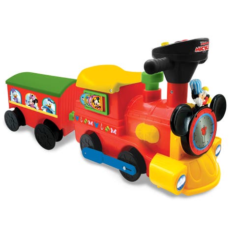 Disney Mickey Mouse 2In1 Battery powered Rideon Choo Choo Train