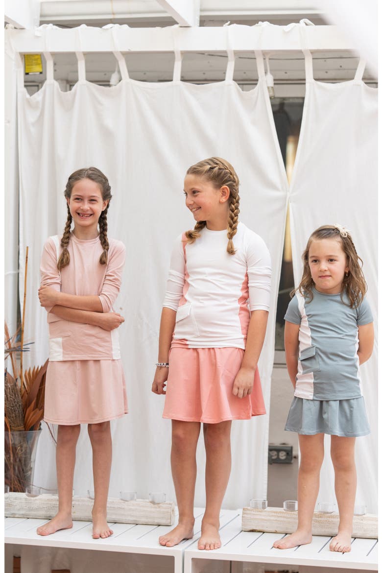 Kids' A-Line Skirt, Alternate, color, SAGE