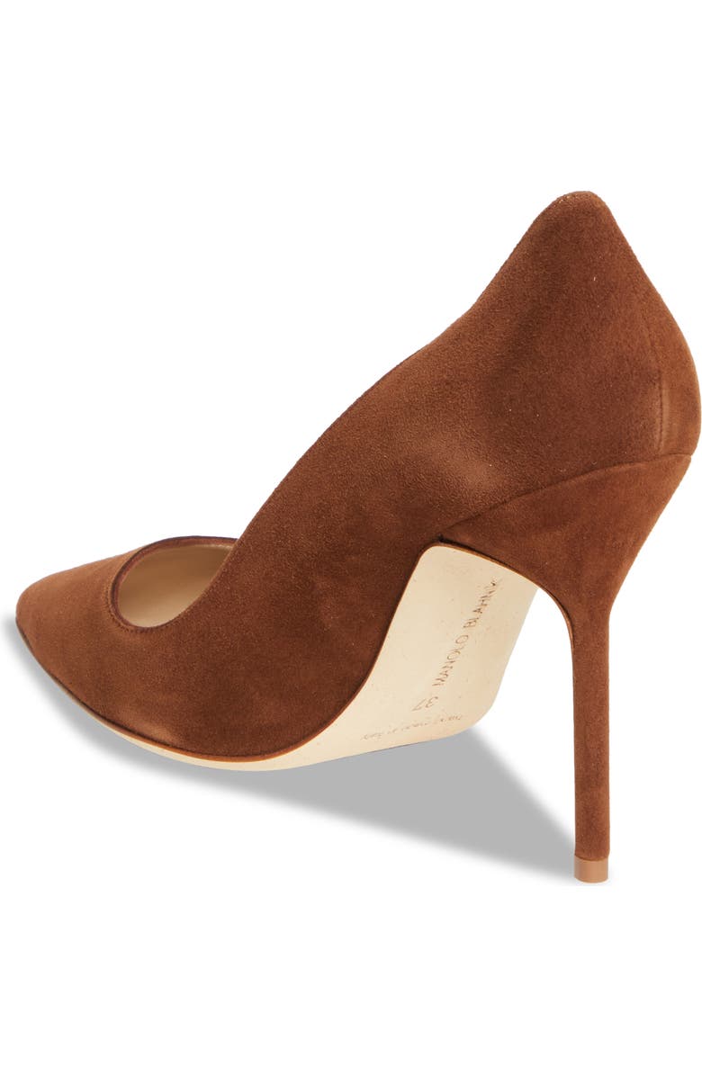 Manolo Blahnik BB Pointed Toe Pump, Alternate, color, Dbrw2079