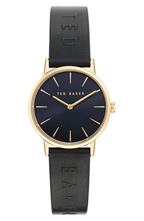 Classic Leather Strap Watch, 32mm