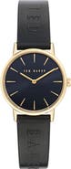 Ted Baker Classic Leather Strap Watch, 32mm