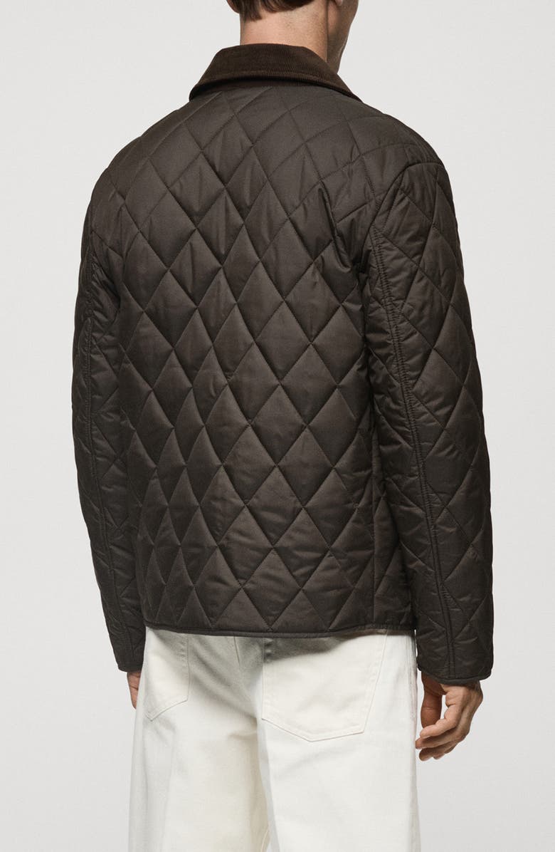 MANGO Hunting Style Water Repellent Quilted Jacket, Alternate, color, 