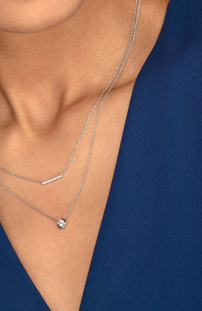 MEJURI Large Diamond Necklace, Alternate, color, White Gold