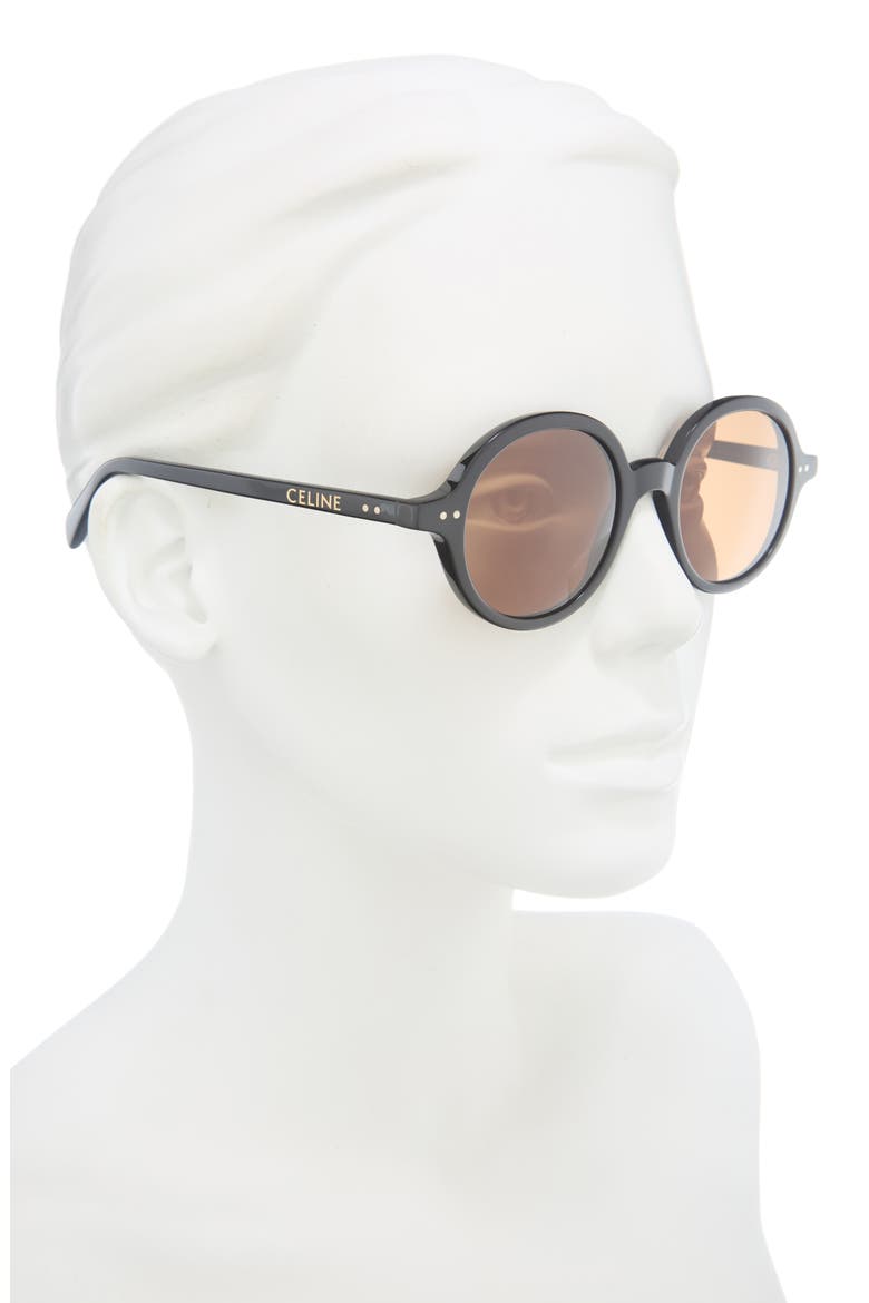 48mm Pantos Sunglasses, Alternate, color, SHINY BLACK / ROVIEX