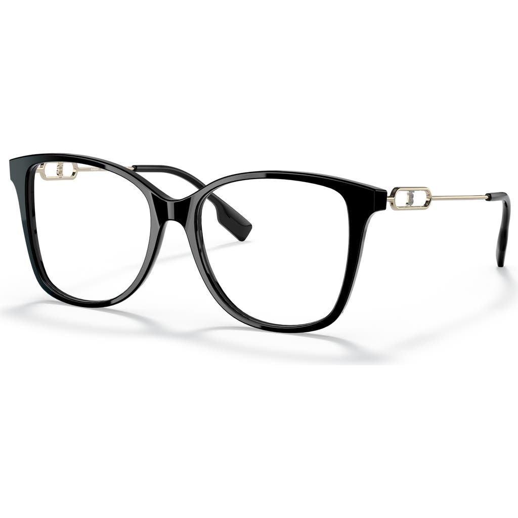 Burberry 54mm Square Optical Glasses In Black