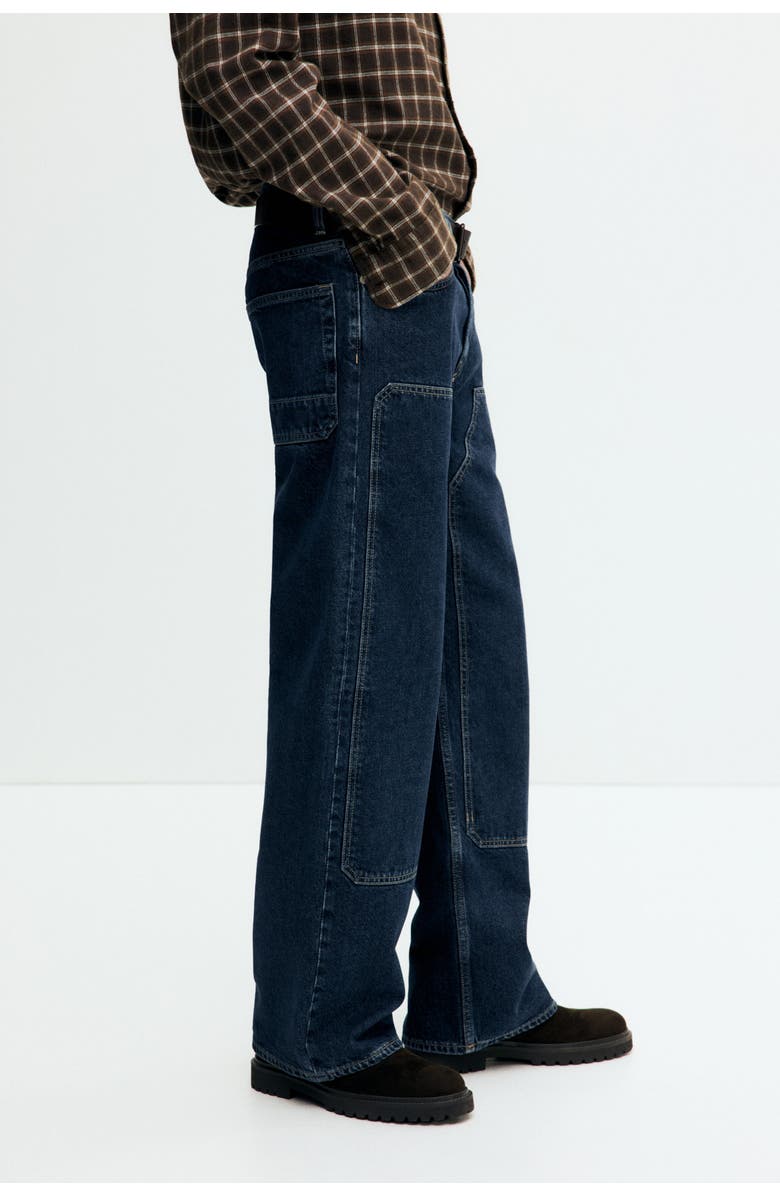 H&M Loose Jeans, Alternate, color, Denim Blue