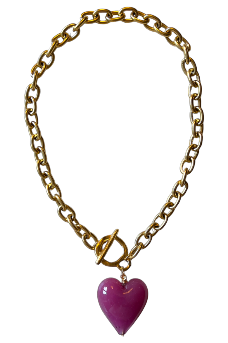 Amore Necklace, Main, color, Rosewood