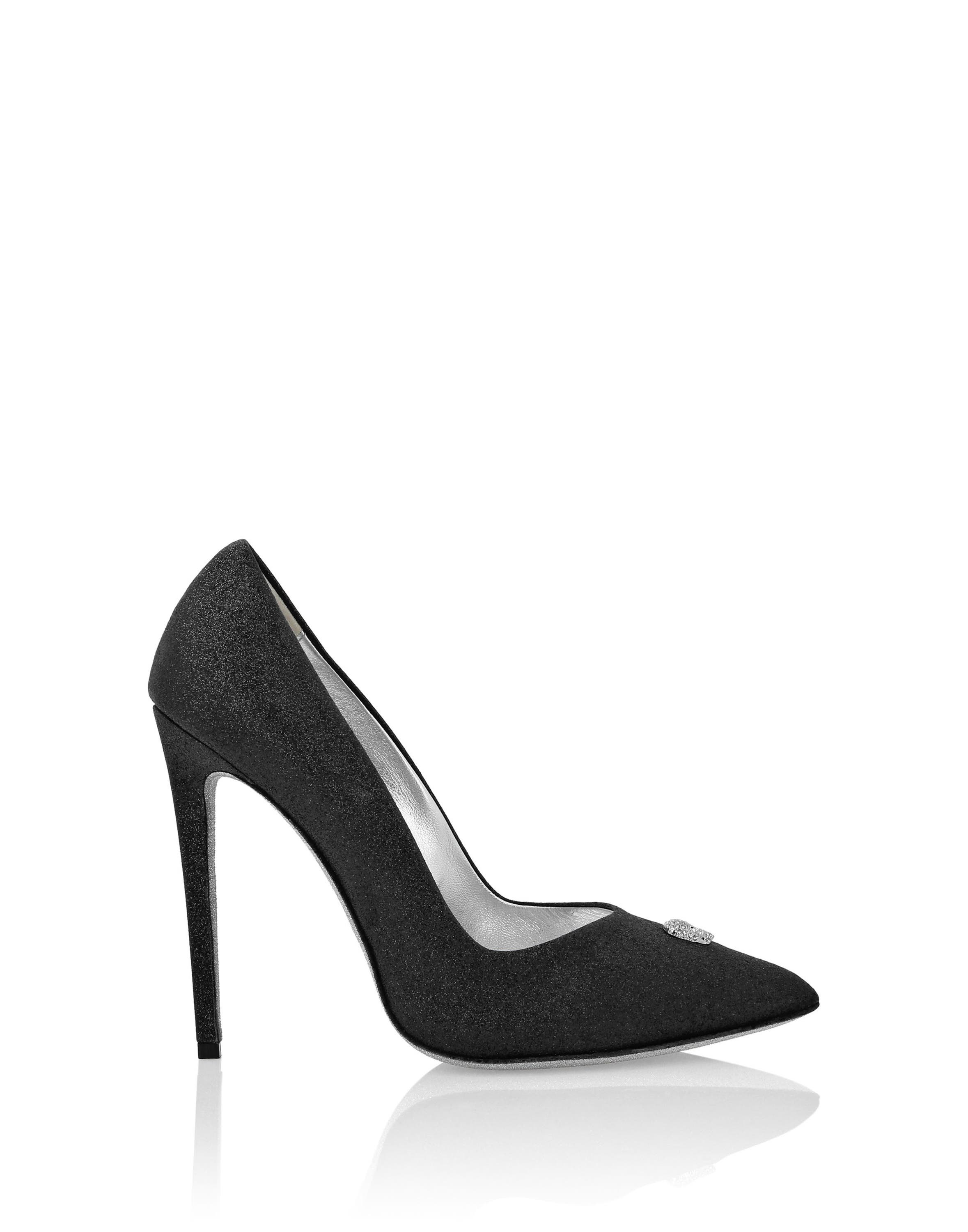 PHILIPP PLEIN Glitter Decollete Pumps Women, Alternate, color, Black