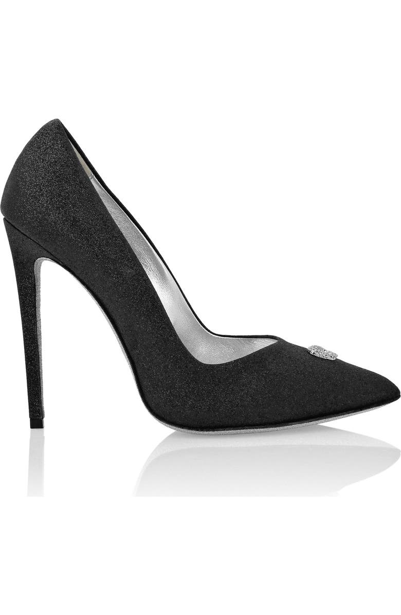 PHILIPP PLEIN Glitter Decollete Pumps Women, Alternate, color, Black