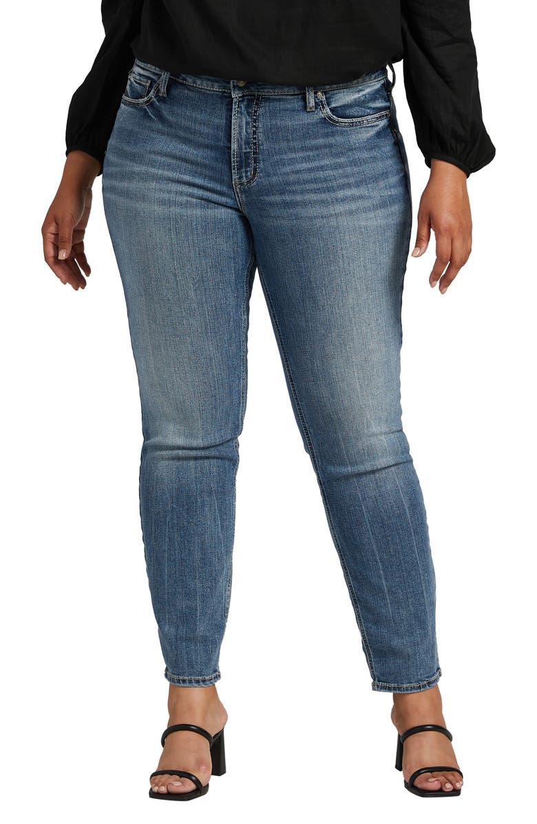 Silver Jeans Co. Suki Straight Leg Jeans, Main, color, 