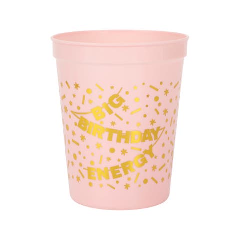 Big Birthday Energy Reusable Cup Stack 8ct - 16 oz