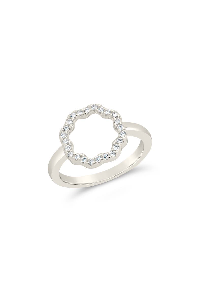 Marisole Cubic Zirconia Ring, Alternate, color, SILVER