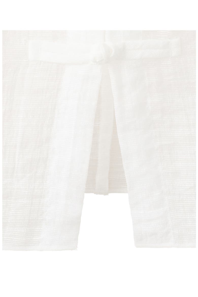 Semi-Sheer Textured Top, Alternate, color, OFF WHITE