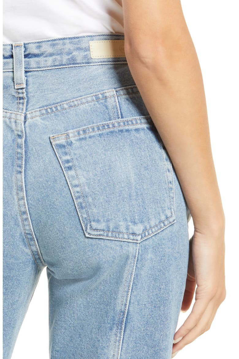 Alexxis Paneled Straight Leg Jeans, Alternate, color, SHOWROOM