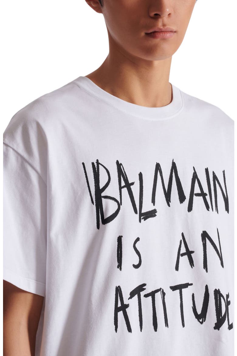 Coton Printed T-shirt, Alternate, color, white