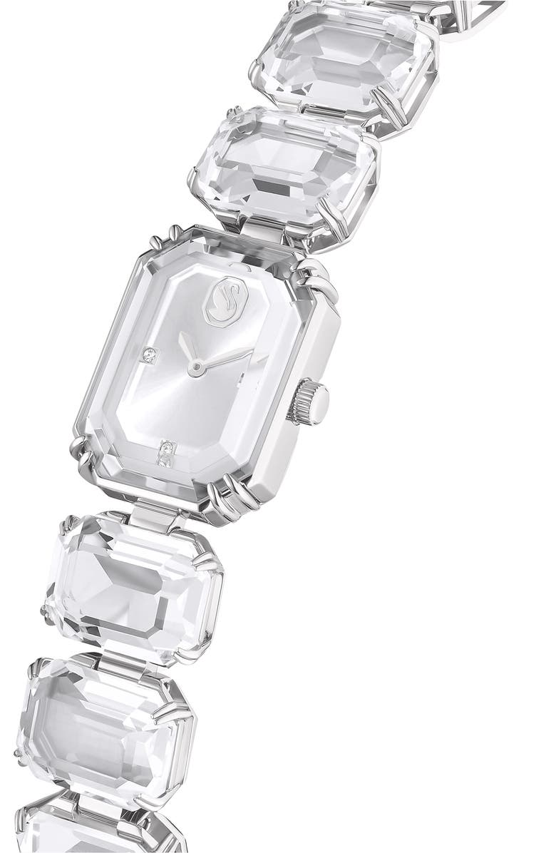 Swarovski Millenia Bracelet Watch, 23mm x 17mm case, Alternate, color, White