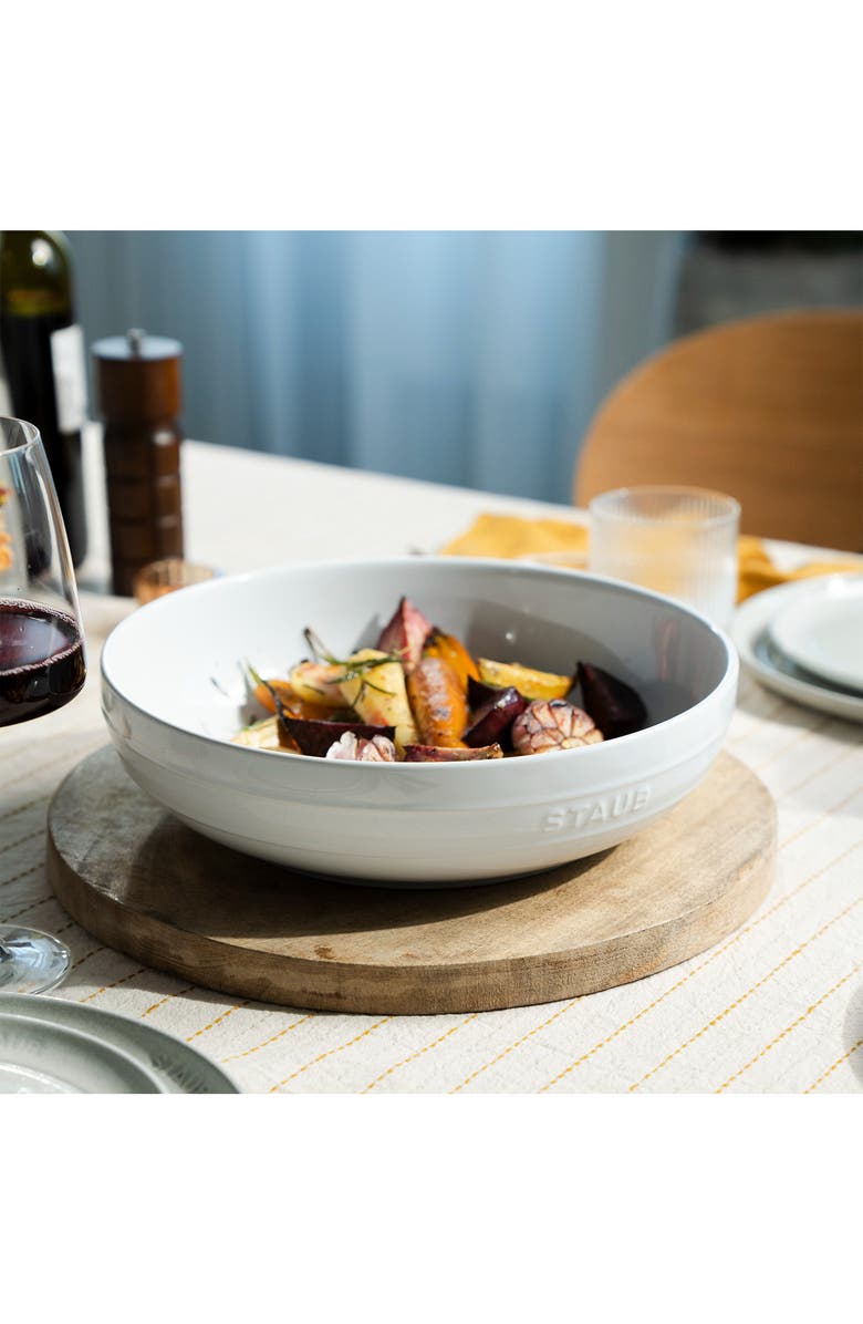 Staub Ceramic 11.5-Inch Ceramic Mixing Bowl, Alternate, color, White