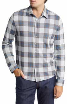 Stone Rose Men's Check Plaid Button-Up Shirt