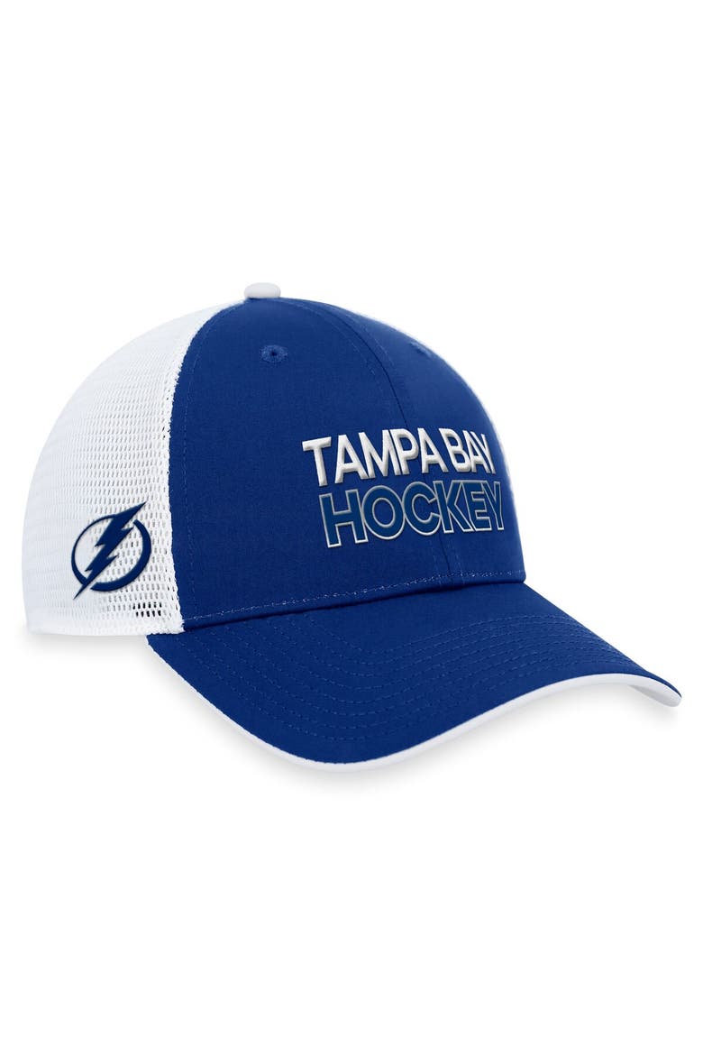 Men's Fanatics Branded  Blue Tampa Bay Lightning Authentic Pro Rink Trucker Adjustable Hat, Main, color, Blue