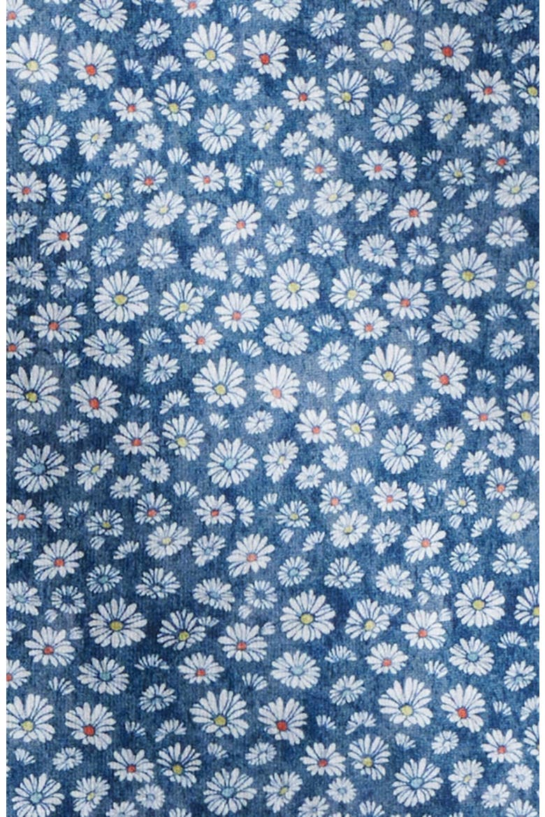 Miles OoohCotton® Floral Print Short Sleeve Button-Up Shirt, Alternate, color, NAVY