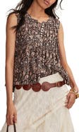 Lucky Brand Pintuck Henley Tank