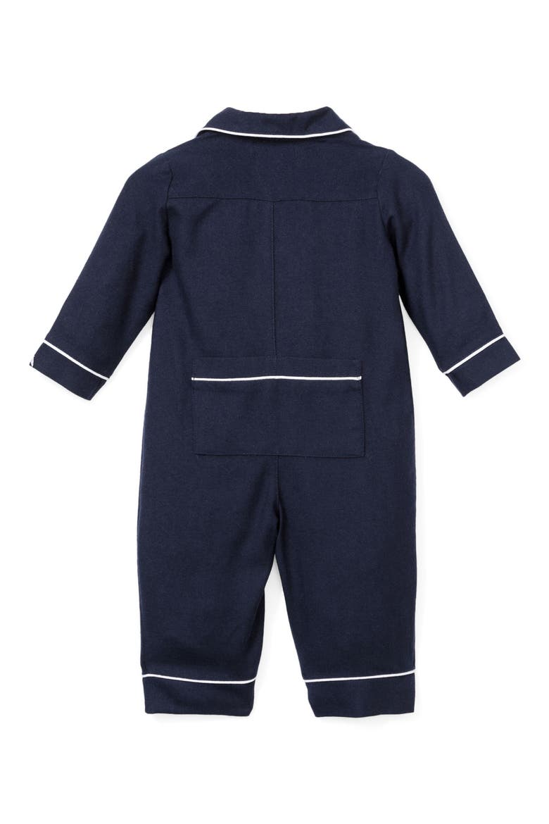 Piping Romper, Alternate, color, NAVY