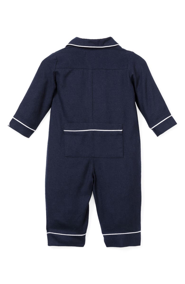 Petite Plume One-Piece Pajamas, Alternate, color, Navy