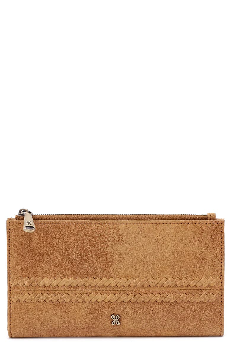 HOBO Large Jill Leather Bifold Wallet, Main, color, Whiskey
