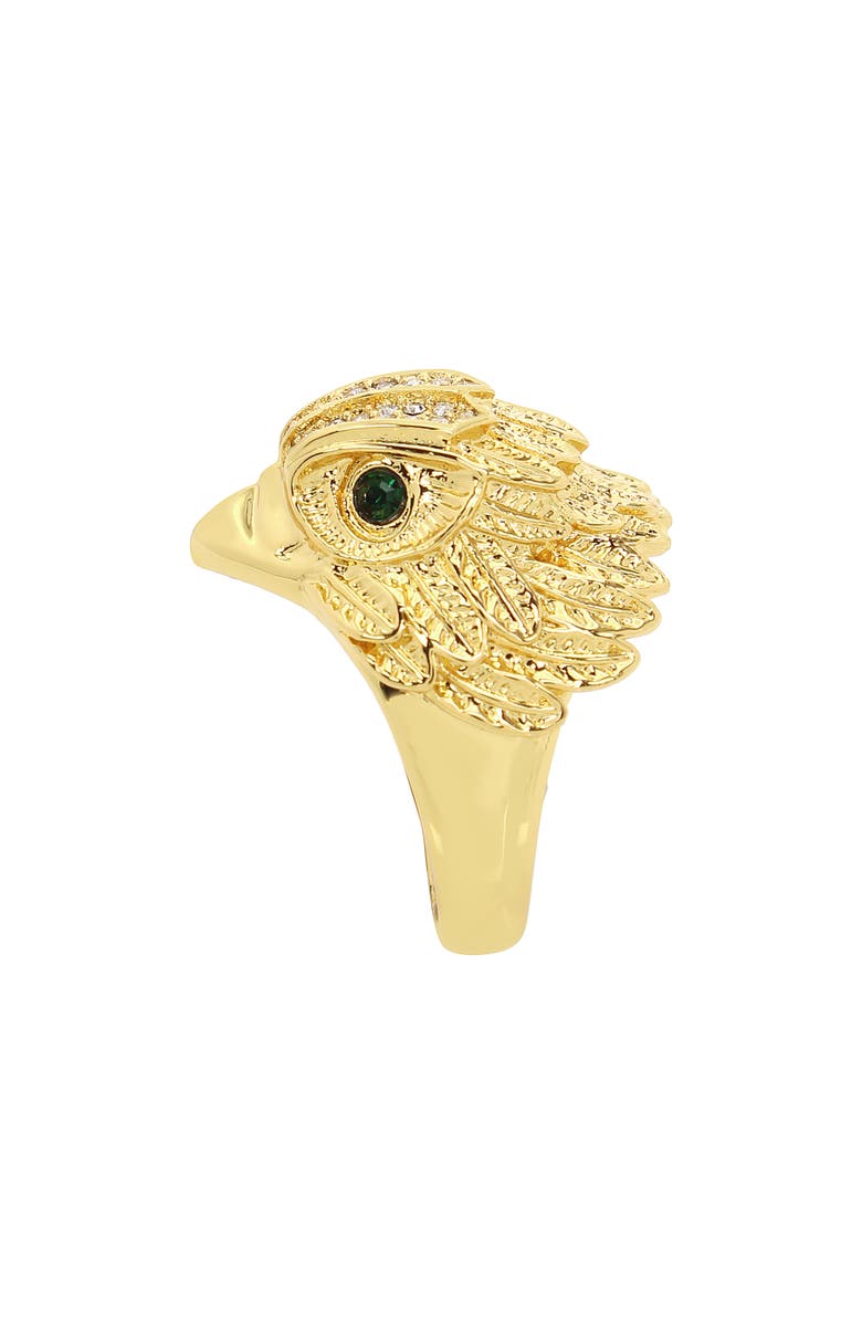 Kurt Geiger London Pavé Crystal Eagle's Head Cocktail Ring, Alternate, color,