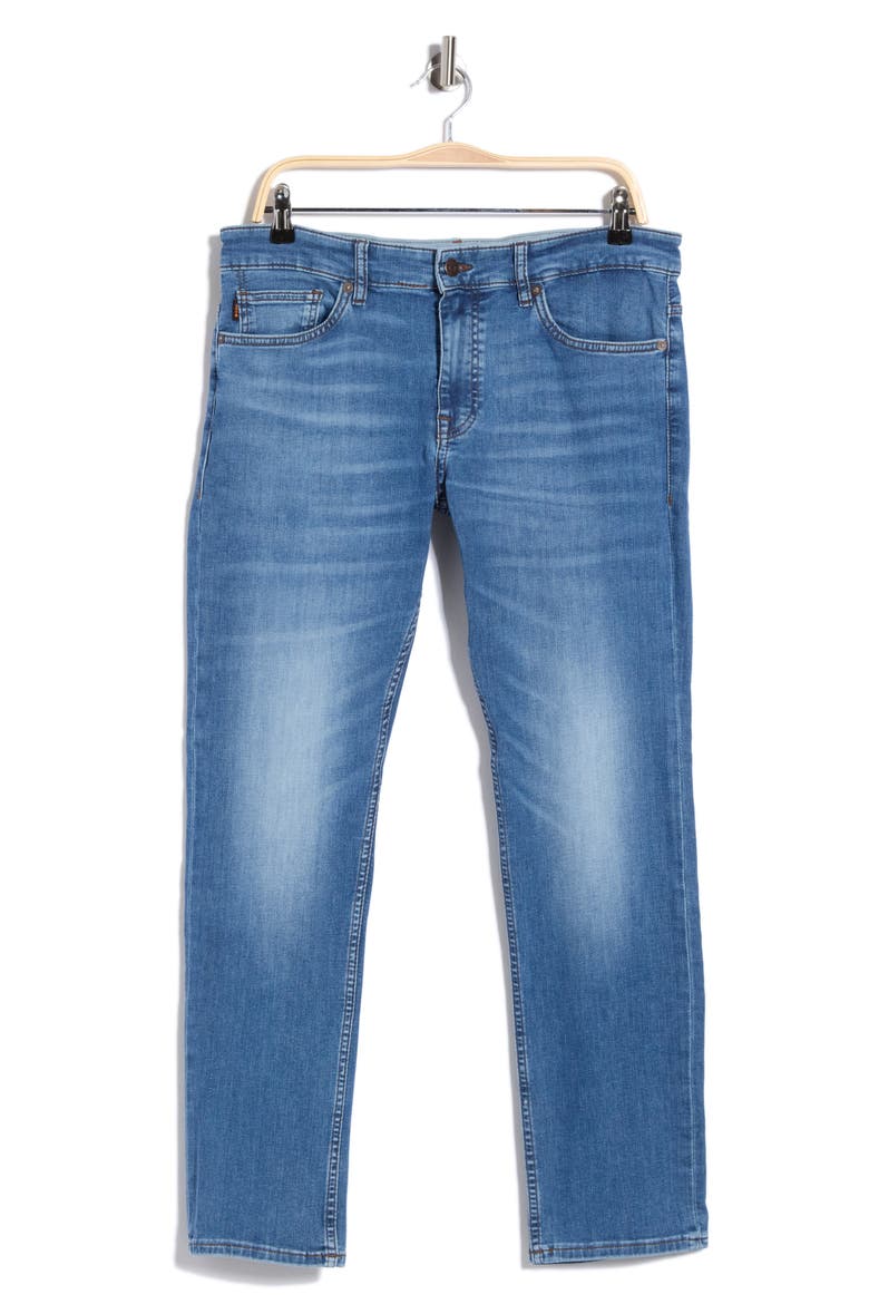 Delaware Slim Fit Slim Leg Jeans, Main, color, MEDIUM BLUE