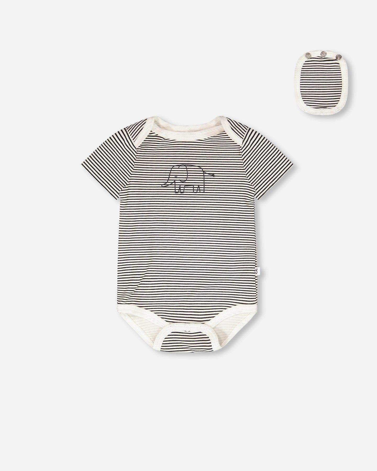 selected Black & Off White Stripes