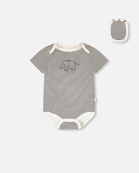 Evolutive Jersey Stripes Bodysuit (Baby)