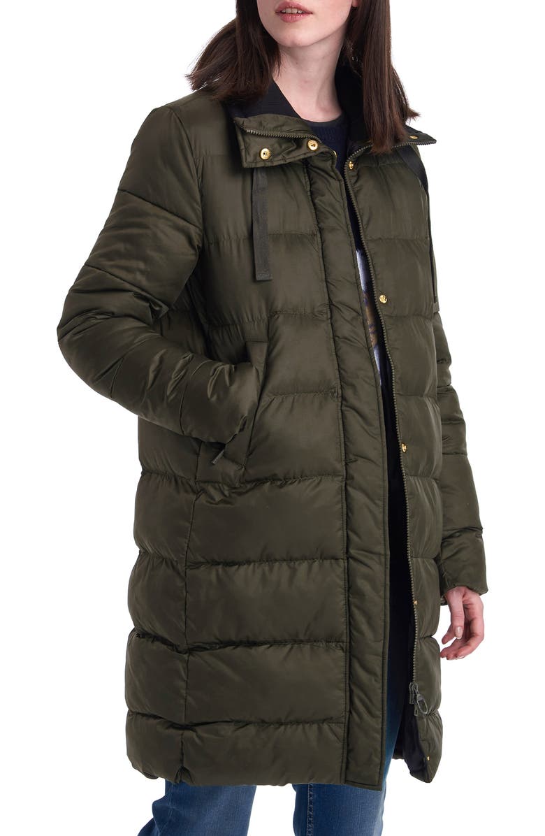 Barbour Weatheram Longline Puffer Coat, Alternate, color, 
