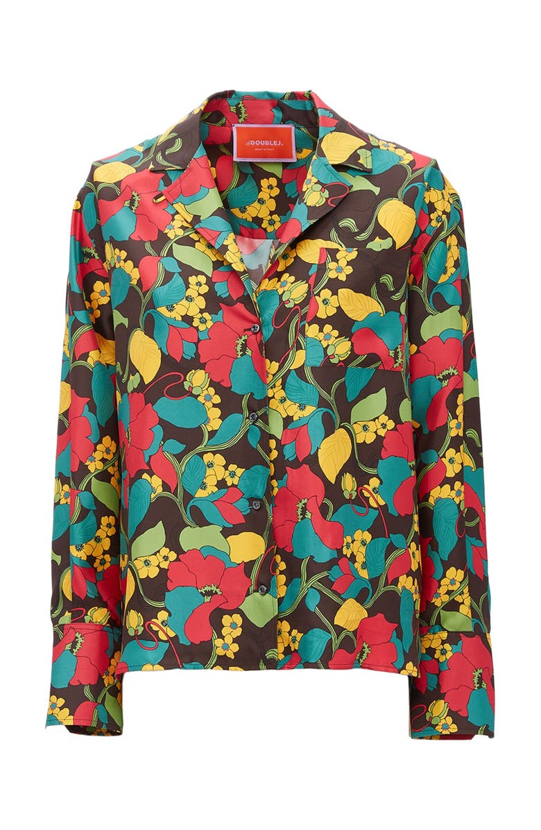 La DoubleJ Milano Shirt Vines Brown, Alternate, color, Vines Brown