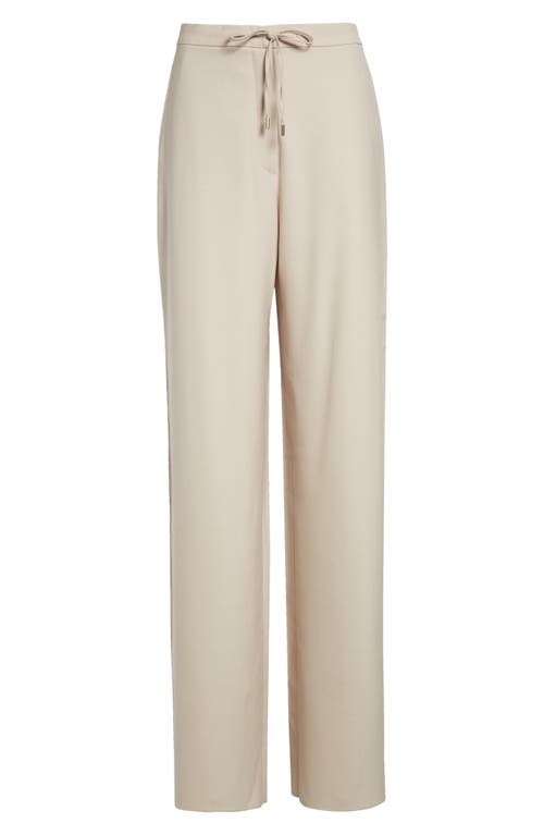 Max Mara Denaro Wool Stretch Twill Wide Leg Pants In Neutral