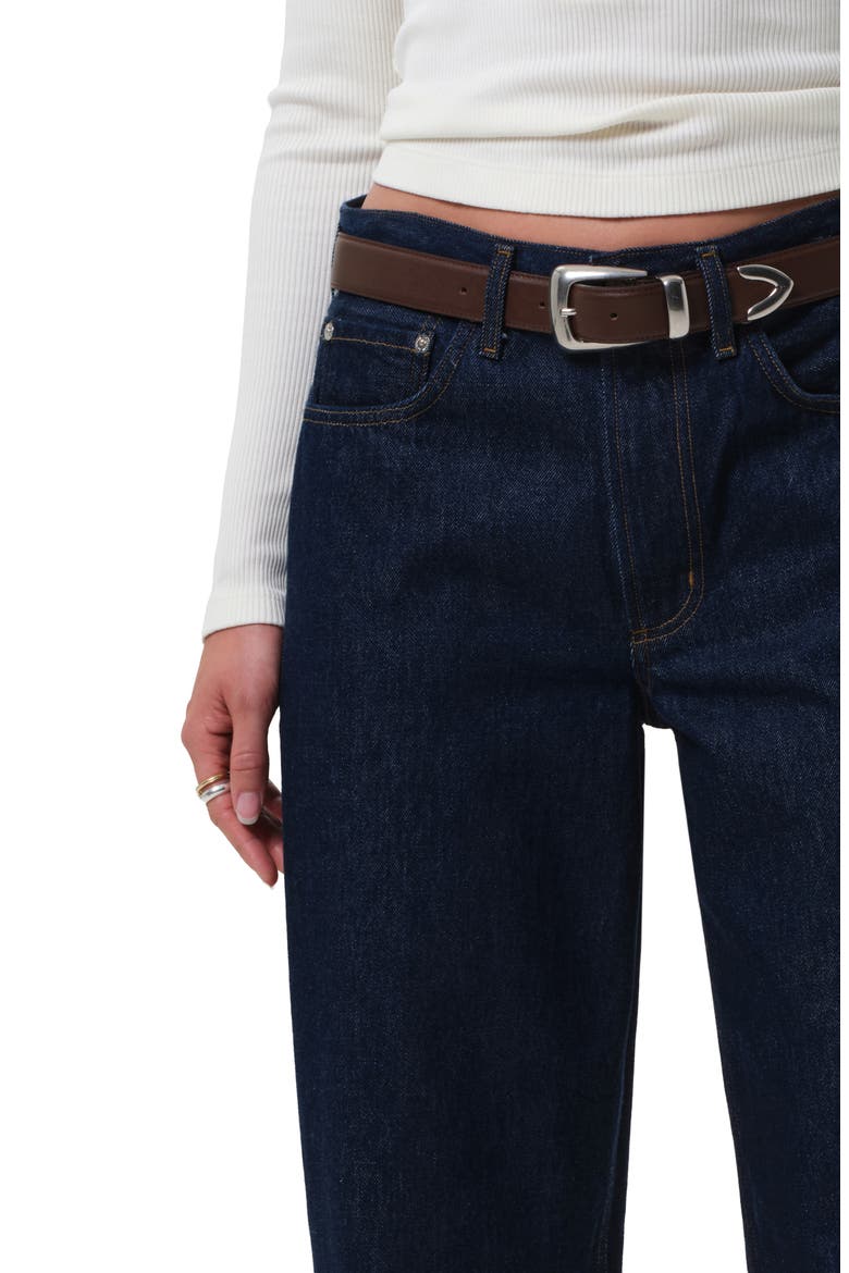 Miro High Waist Ankle Relaxed Barrel Jeans, Alternate, color, AMHERST DARK INDIGO