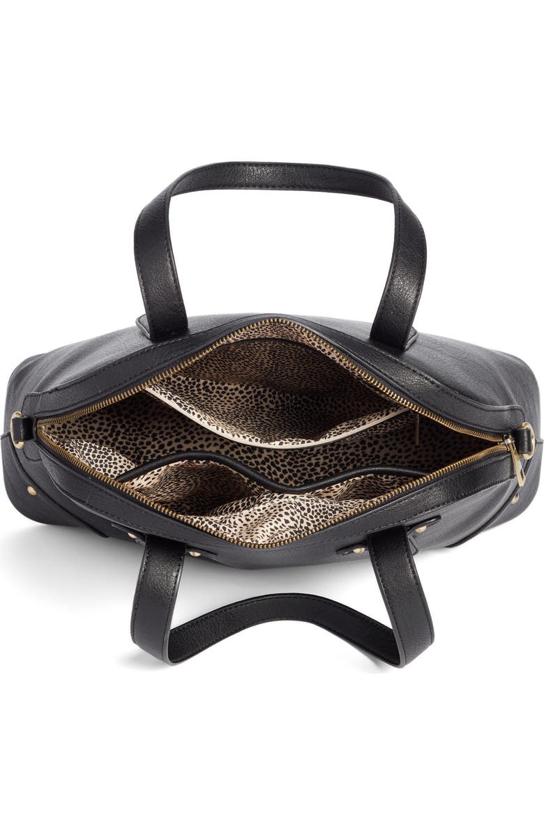 Sole Society Christie Faux Leather Satchel, Alternate, color,