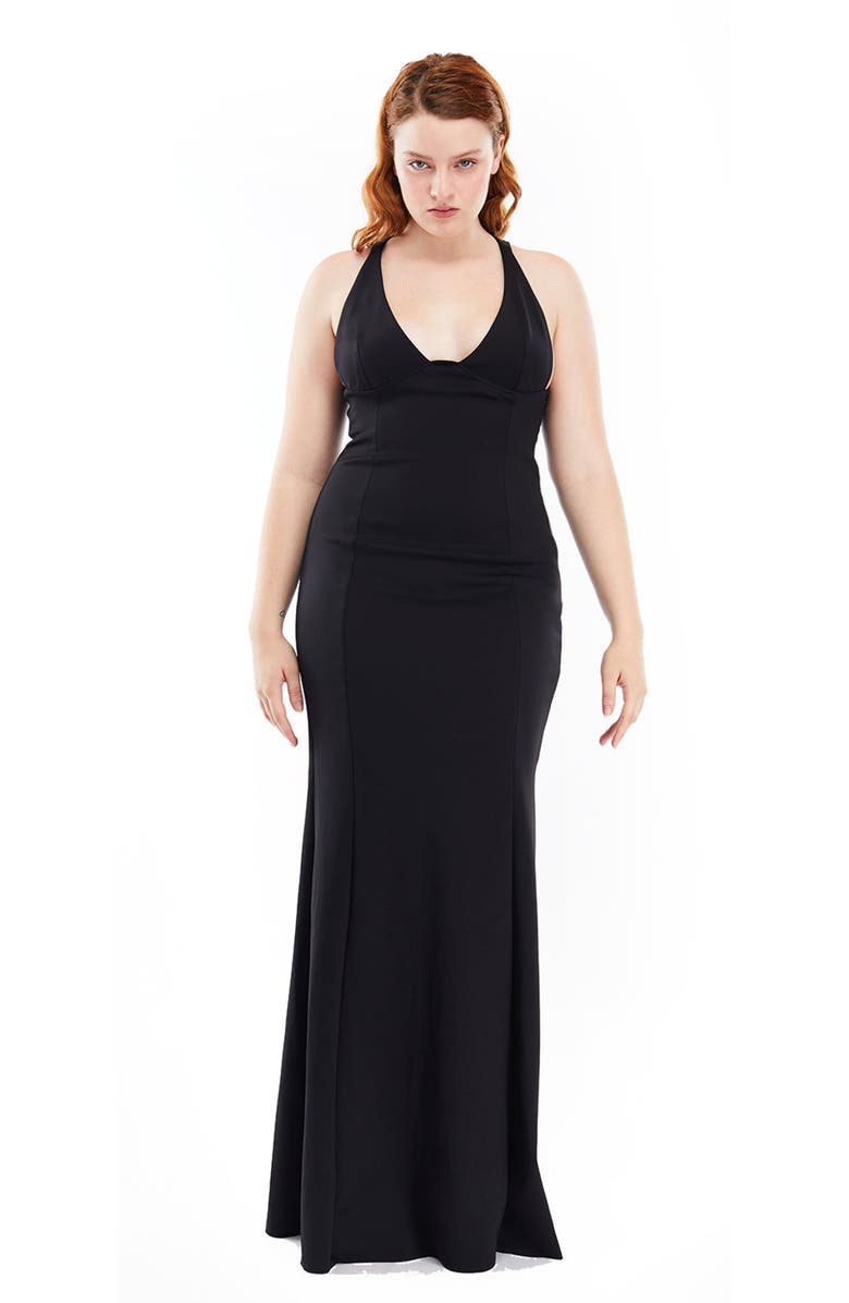Mother of All Emanuele Dress, Alternate, color, Black