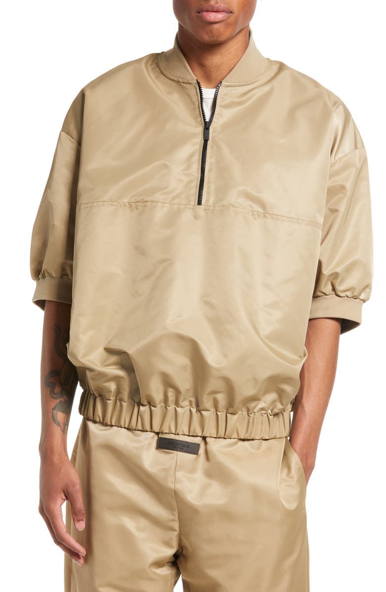 Fear of God Essentials Half Zip Pullover, Main, color,