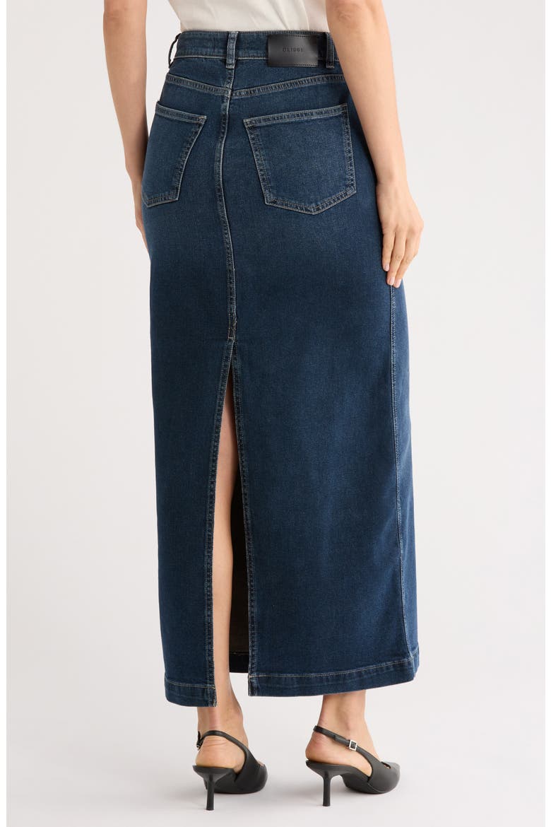 Lexie High Waist Denim Maxi Skirt, Alternate, color, CROMER