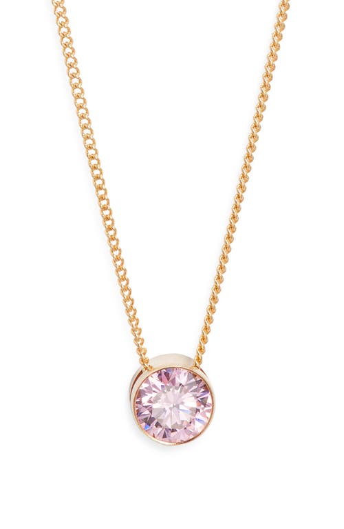 Set & Stones Birthstone Pendant Necklace In Gold