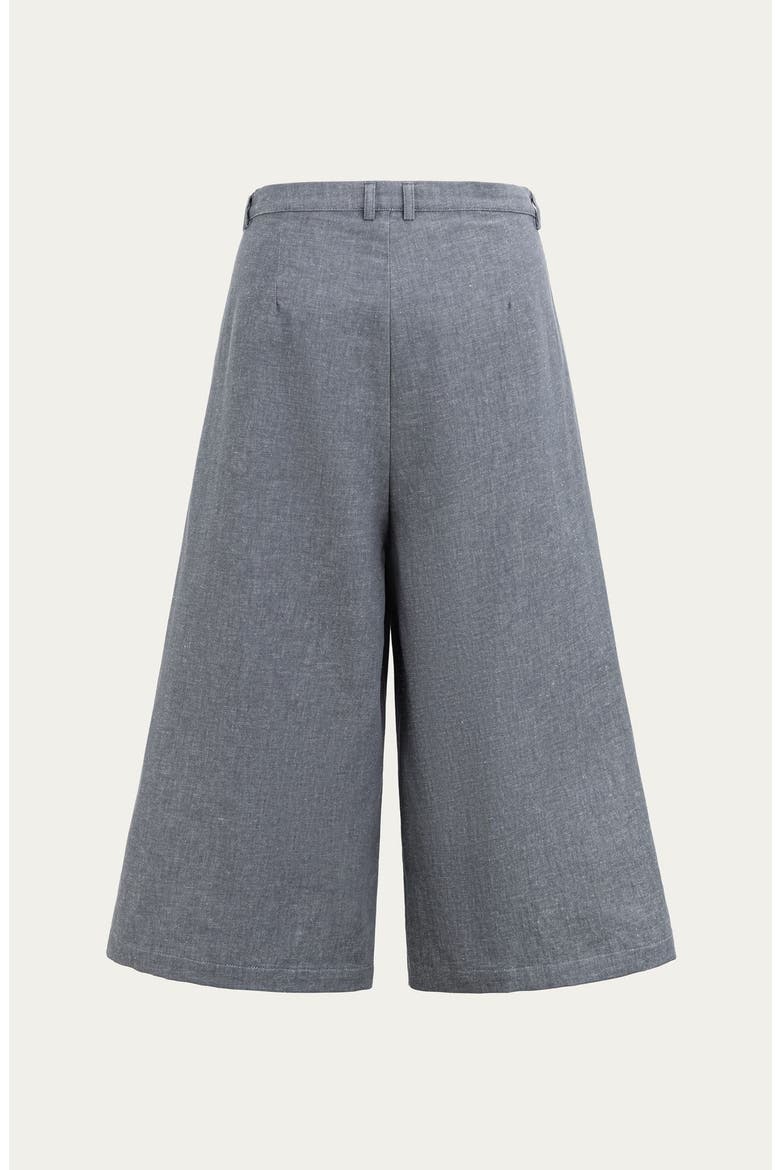 Wide Leg Culotte Shorts, Alternate, color, Riverstone